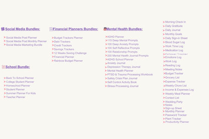 Massive 14,500+ Page Canva Bundle (MRR 2026): 200+ Ready-to-Monetize Templates - Planners, Journals, Trackers & Printables. Includes Master Resell Rights.